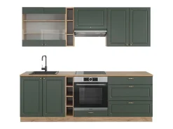 Mueble de cocina green-gold country/gold power roble 235x46x81.6 fame-line