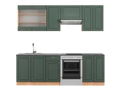 Mueble de cocina green-gold country/gold power roble 240x60x81.6 fame-line