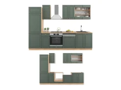 Mueble de cocina green-gold country/gold power roble 300x46x81.6 fame-line