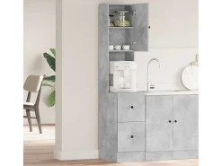 Mueble de Cocina Gris 35 x 50 x 180 cm Madera de ingeniería