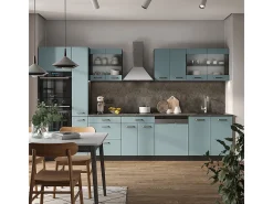 Mueble de cocina gris azulado/antracita 350x60x81.6 r-line