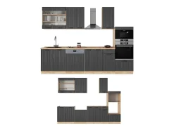 Mueble de cocina gris oscuro 300x60x81.6 fame-line