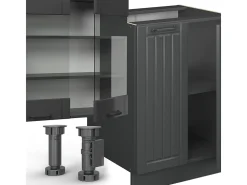 Mueble de cocina gris oscuro 300x60x81.6 fame-line