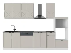 Mueble de cocina gris/beige/blanco 300x60x81.6 fame-line