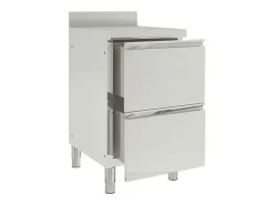 Mueble de cocina industrial de 96 cm con 2 cajones acero inoxidable 02_0000001