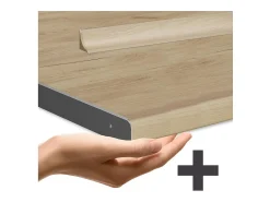 Mueble de cocina oro potencia roble/blanco 300x60x81.6 r-line