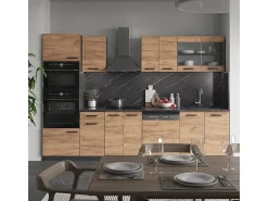 Mueble de cocina oro power roble/antracita 300x60x81.6 r-line
