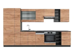 Mueble de cocina oro power roble/antracita 355x60x81.6 fame-line