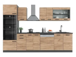 Mueble de cocina oro power roble/antracita 300x60x81.6 r-line