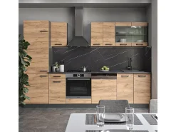 Mueble de cocina oro power roble/antracita 300x60x81.6 r-line