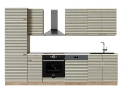 Mueble de cocina panel de roble/roble goldkraft 300x46x81.6 fame-line