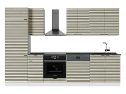Mueble de cocina panel roble/blanco 300x60x81.6 fame-line