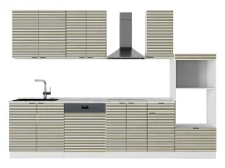 Mueble de cocina panel roble/blanco 300x60x81.6 fame-line