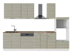 Mueble de cocina panel roble/blanco 300x60x81.6 fame-line