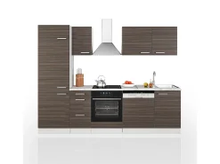 Mueble de cocina precioso gris/blanco 270x46x81.6 optima