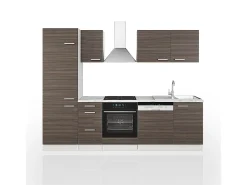 Mueble de cocina precioso gris/blanco 270x46x81.6 optima