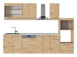 Mueble de cocina roble dorado 300x60x81.6 fame-line