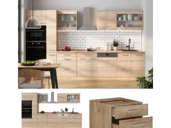 Mueble de cocina roble sonoma/goldkraft 350x46x81.6 r-line