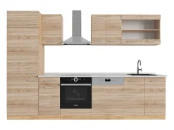 Mueble de cocina roble sonoma/goldkraft 300x60x81.6 r-line