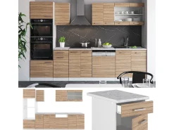 Mueble de cocina sonoma/blanco 300x60x81.6 r-line