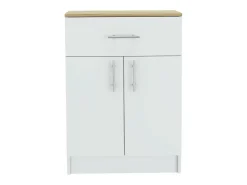 Mueble despensa mayorca en Melamina, con cajón de riel metálico , 85.09 cm X 59.94 cm X 40.38 cm , Multicolor