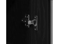Muebles de pared de 2 piezas en roble negro, 69,5 x 34 x 90 cm, fabricados en madera reconstituida.