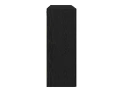 Muebles de pared de 2 piezas en roble negro, 69,5 x 34 x 90 cm, fabricados en madera reconstituida.