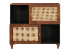 Muebles y estantes de almacenamiento de medios marrones