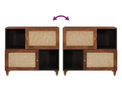 Muebles y estantes de almacenamiento de medios marrones
