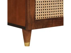 Muebles y estantes de almacenamiento de medios marrones