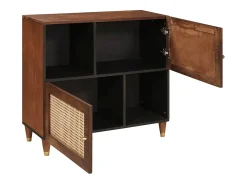 Muebles y estantes de almacenamiento de medios marrones