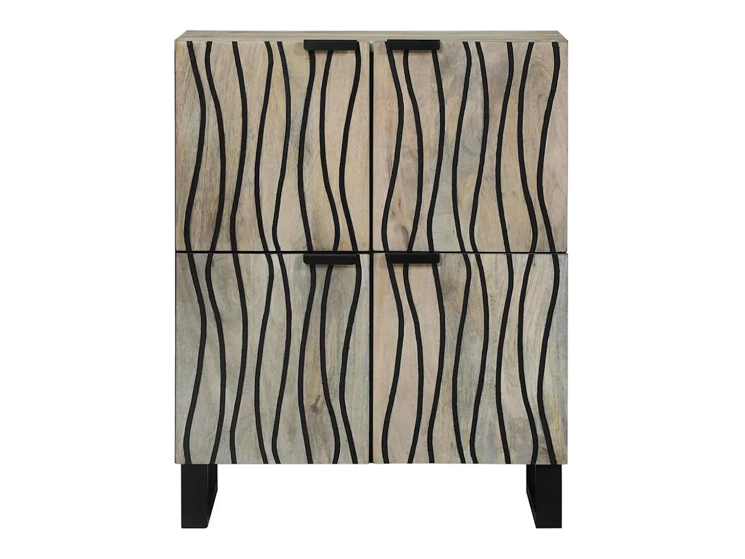Muebles y estantes para almacenamiento de medios en blanco y negro