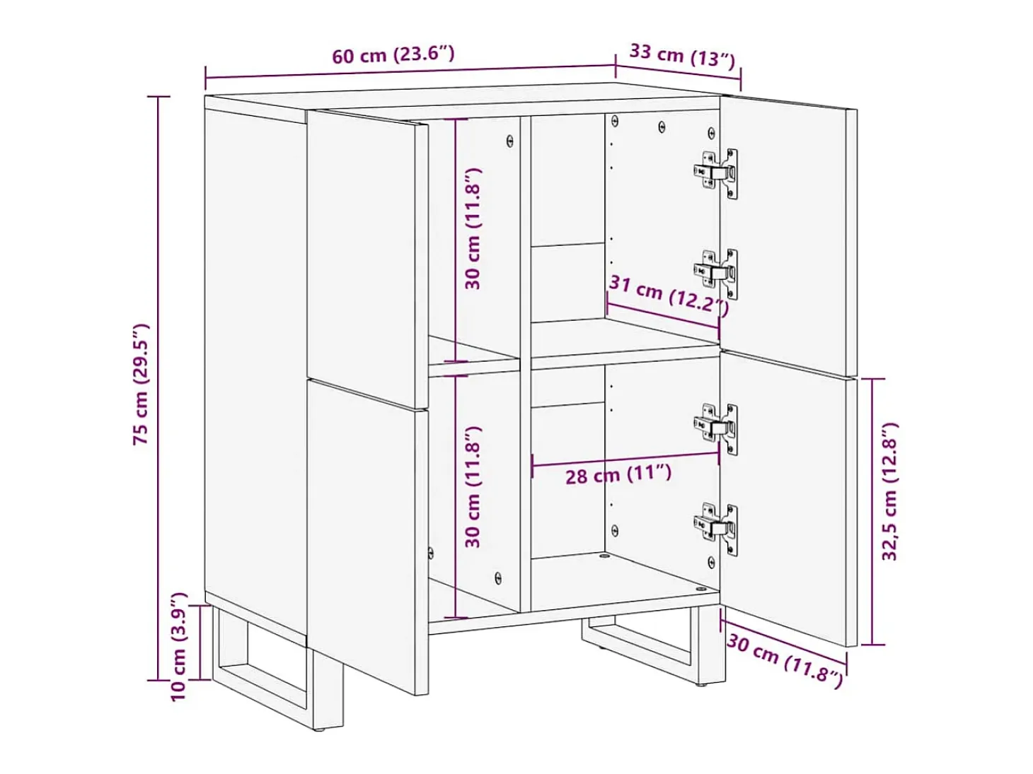 Muebles y estantes para almacenamiento de medios en blanco y negro