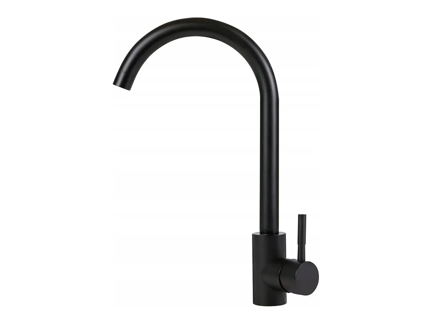 NETTLIFE Grifo de cocina Grifo de alta presión Grifo de fregadero de cocina de acero inoxidable giratorio 360°