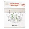 Olla para Conservas SucceBuy 19,86 L con Soporte, de Acero Inoxidable para Baño María con Doble Asa y Tapa de Vidrio, Adecuada para Todos