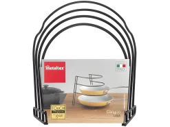 Organizador de sartenes Metaltex 4 Niveles Sartenero Touch-Therm® Negro