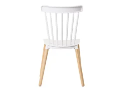 Pack 4 sillas Alna salón comedor cocina blanco patas haya 100x36x55 cm