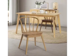 Pack 2 sillas Brisa Color Roble, Madera Maciza