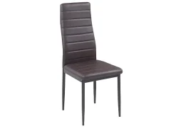 Pack 4 sillas C-05 marrón poli piel y estructura metalica de gran calidad le darán vida a cualquier hogar y combinan fácilmente