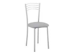 Pack 2 Sillas Cocina Modernas Gris Metal y Poliuretano 89x40x45 cm