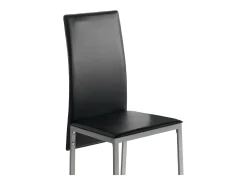 Pack 2 Sillas Comedor Saona Contemporáneo Negro 97x56x42