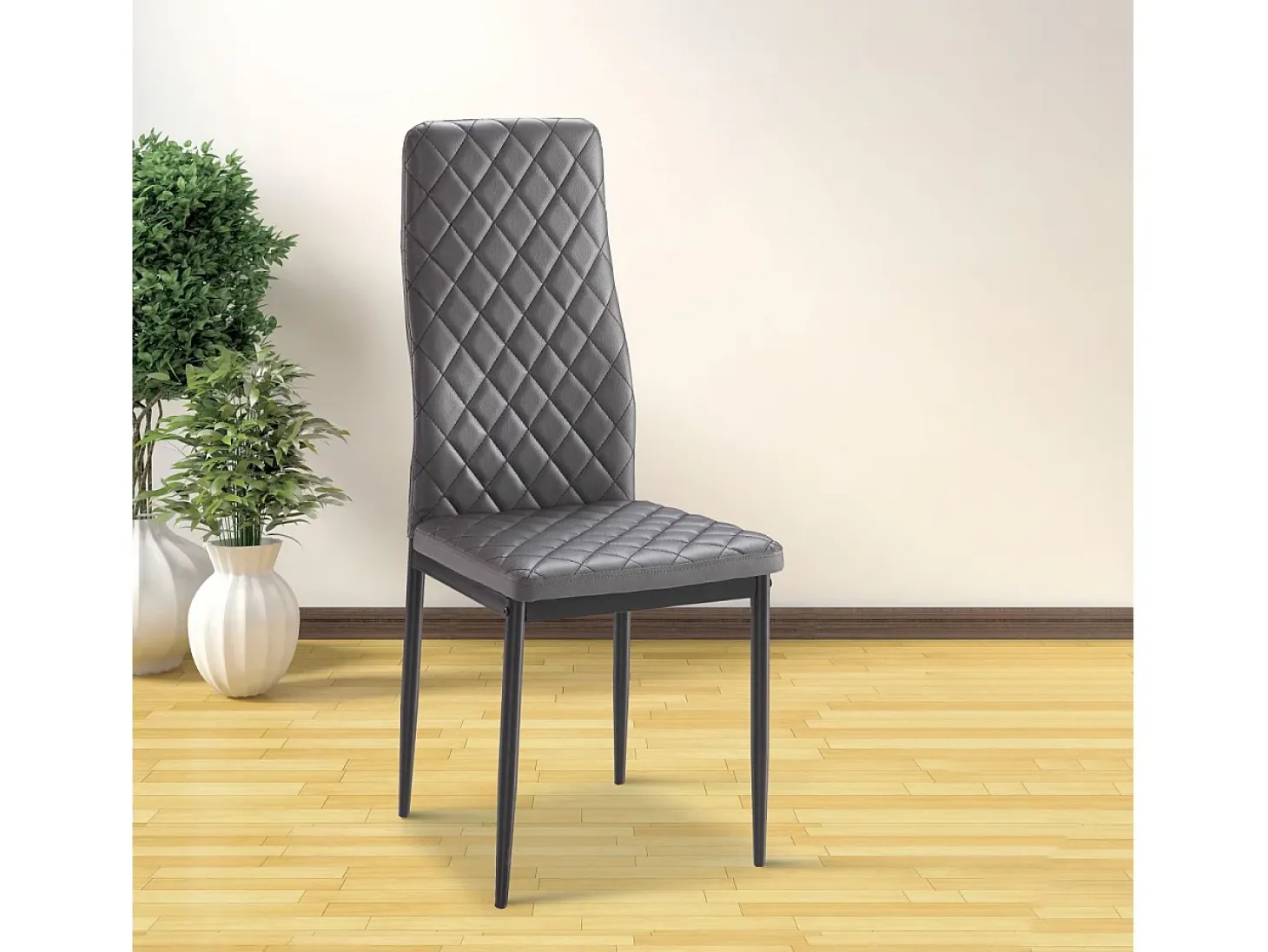 Pack 6 sillas de comedor Lacey Tejido Gris