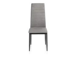 Pack 6 sillas de comedor Yuri Gris Oscuro - Negro