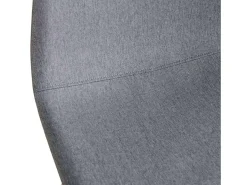Pack 4 Sillas James Acero Polipiel Asiento tapizado Poliést. Gris