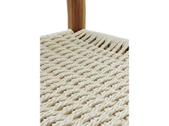 Pack 4 sillas madera de haya con asiento trenzado