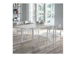 Pack 4 sillas para comedor acabado blanco, 86 cm(alto)39 cm(ancho)45 cm(largo)
