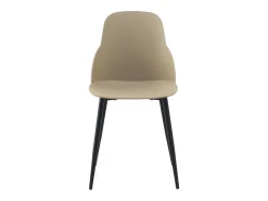 Pack 4 sillas pp color camel con patas metálicas