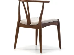 Pack 2 sillas Rustic Color Nogal, Madera Maciza, 55 x 54,5 x 76 cm
