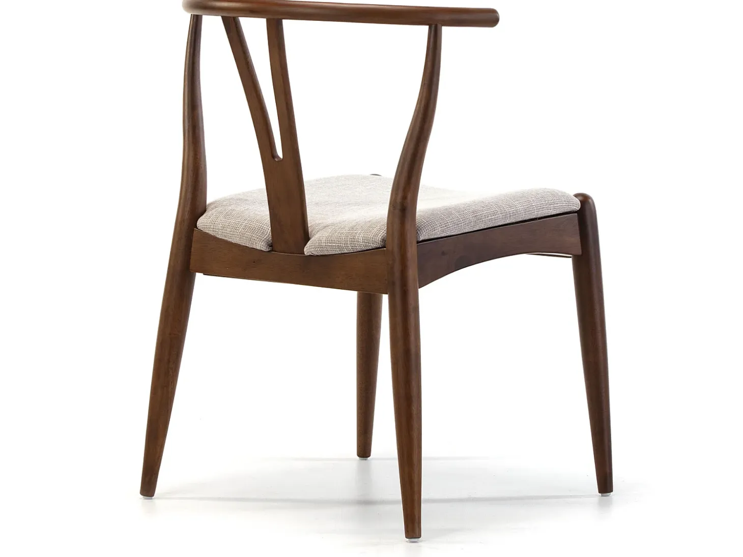 Pack 2 sillas Rustic Color Nogal, Madera Maciza, 55 x 54,5 x 76 cm