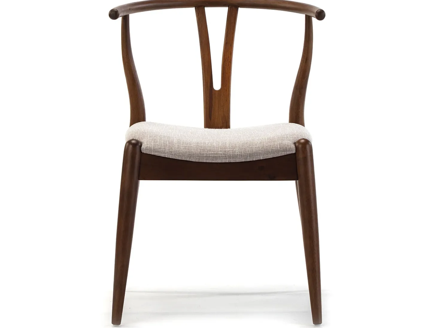 Pack 2 sillas Rustic Color Nogal, Madera Maciza, 55 x 54,5 x 76 cm